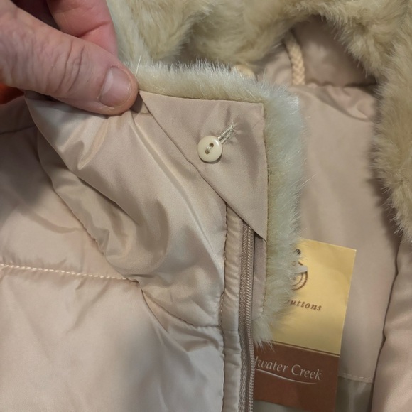 NWT Coldwater Creek Beige Sweater Jacket, Size Large - Picture 6 of 12